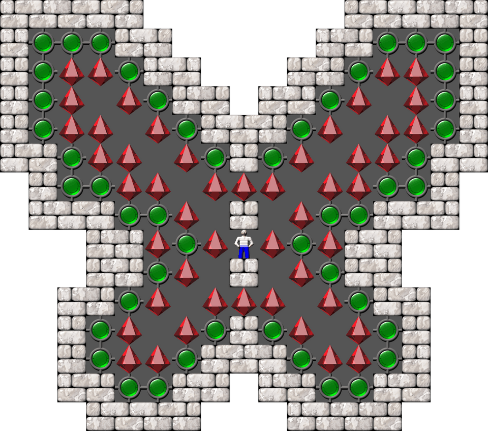 Sokoban Laizhufu and LZY Arranged level 31